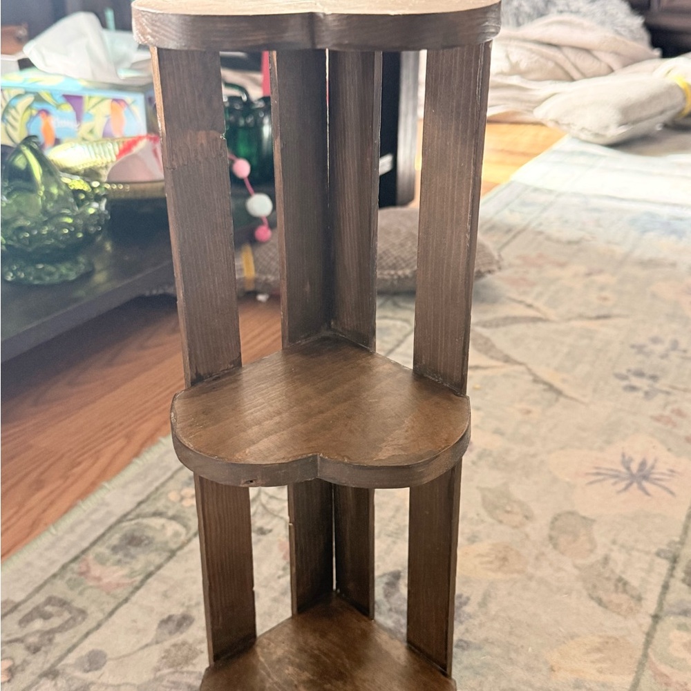 Wooden Corner Shelf